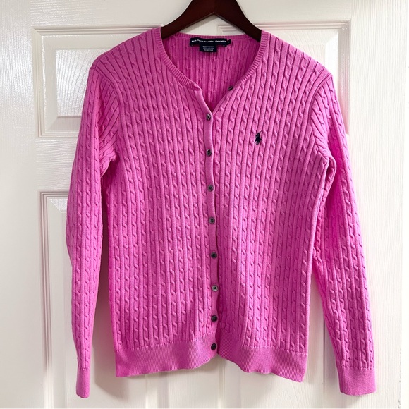 Ralph Lauren Sweaters - Ralph Lauren Sport Cable Knit Cardigan Size Large